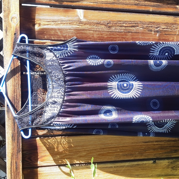 Navy Blue Goe. Lace beach cover up - Picture 2 of 7